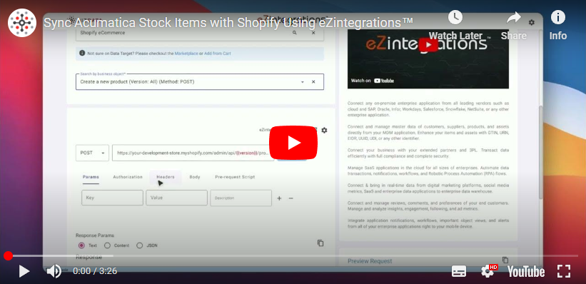 Sync-Acumatica-Stock-Items-with-Shopify-Using-eZintegrations™